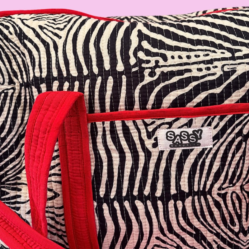 THE ZEBRA DUFFLE