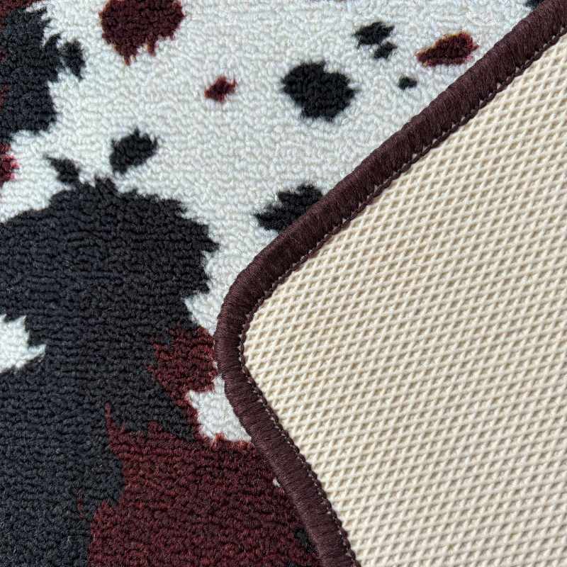 COWHIDE PRINT UNIVERSAL CAR MATS X 2